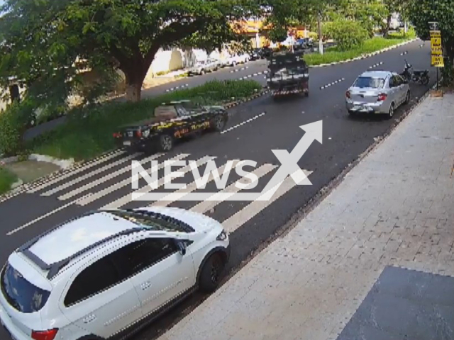 A truck crushes into a bakery in Ribeirao Preto, Sao Paulo, Brazil on Saturday, April 20, 2024. At least two people were injured. Note: Picture is a screenshot from a video. (Newsflash)