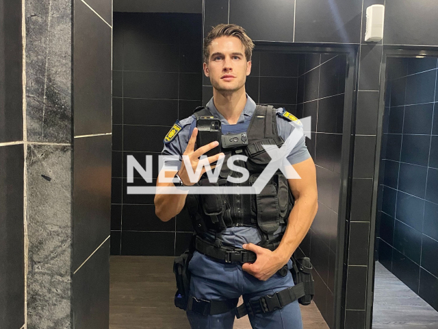 Devan Cox poses in undated photo. The officer is from Eastern Cape, South Africa. Note: Private photo taken from social media. (Devan Cox/Newsflash)