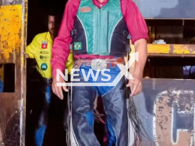 Photo shows a rodeo rider, undated. He died being trampled by a bull while riding in Pederneiras, Brazil. Note: Picture is private used in local media (Newsflash)