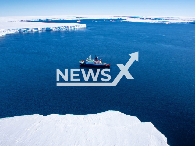 Image shows a sediment core from East Antarctica, undated photo. Polarstern will return to its porn in Bremerhaven, Germany, after a six-month-long Antarctic mission. Note: Licensed content. (Alfred Wegener Institute, Lester Lembke-Jene/Newsflash)