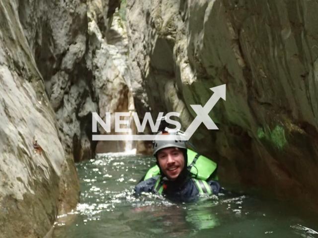 Photo shows architect Alessandro Dall'O, 33, undated. He fell to his death in front of his girlfriend while canyoning in Lecco, Italy, on Sat. 18 May, 2024. Note: Private photo taken from social media. (Newsflash)