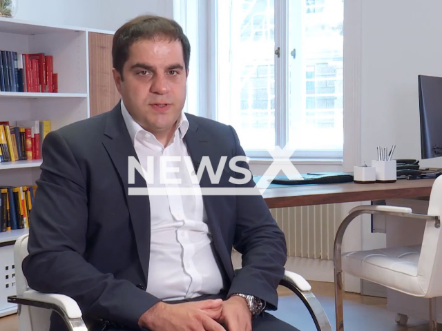 Image shows lawyer Sascha Flatz from the city of Vienna, Austria, undated photo. A group of 17 people aged 14 to 19 booked a hotel room and raped a 12-year-old girl. Note: Photo is a screenshot from a video. (Newsflash)