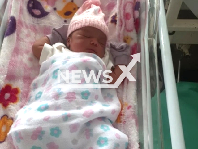 Image shows the newborn that was hit by a stray bullet, undated photo. The incident happened in the city of Recife, Brazil, on Sunday, May 26, 2024. Note: Private photo from local media. (Newsflash)