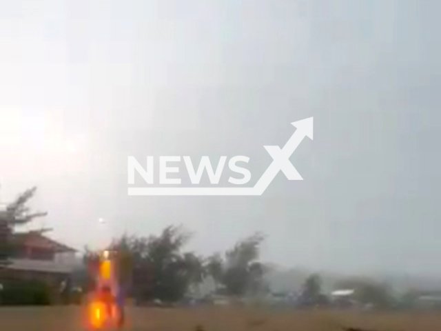 Three children are struck by lightning on a beach in Puerto Rico, Monday, May 27, 2024. They were hospitalized. Note: Picture is screenshot from a video. (Newsflash)