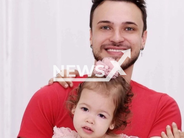 Photo shows Igor Viana and his daughter Sophia Viana, undated. The influencer from Anapolis, Brazil is suspected of diverting donations from followers that were given for his daughter with cerebral palsy. Note: Private photo taken from social media(Igor Viana/Newsflash).