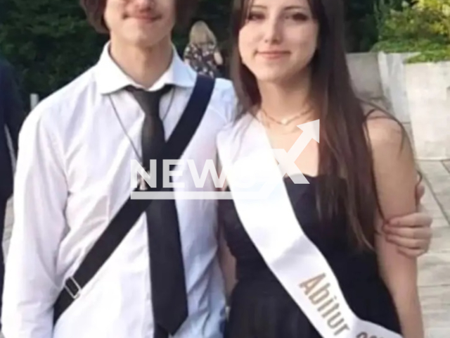 Philippos Tsanis, 20, and his sister pose in undated photo. He was brutally killed by a group of 20 people in Bad Oeynhausen, 
 North Rhine-Westphalia State, Germany. Note: Private photo. (Newsflash)