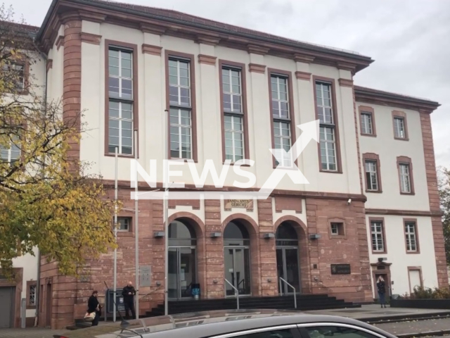 Image shows the Hanau District Court, Germany, undated photo. Ex Nazi camp guard Gregor Formanek, 99, was declared permanently unfit to stand trial. Note: Photo is a screenshot from a video. (Newsflash)