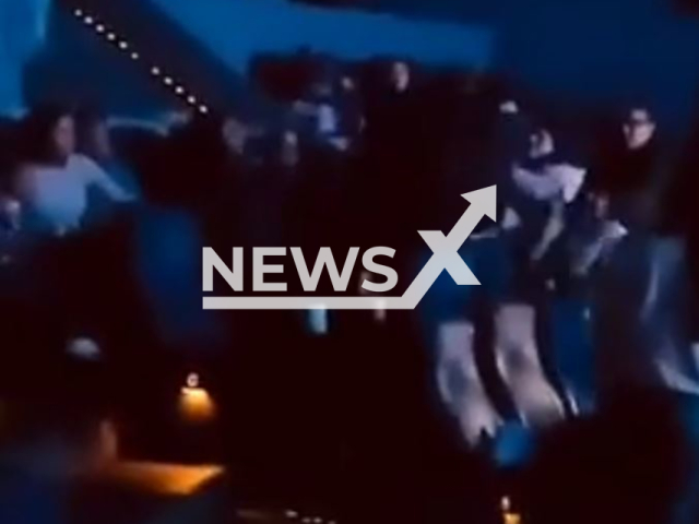 Photo shows brawl in cinema in Pasto, Colombia during a performance of 'Inside Out 2'. It's not known why the fight started. Note: Picture is screenshot from a video (Newsflash)