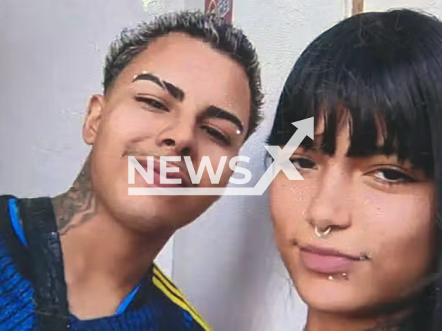 Picture shows David and Ana Carolina, undated. David Alexandre Castorino Moreira, 23, was murdered in Belo Horizonte, Brazil. Note: Private photo taken from local media. (Newsflash)