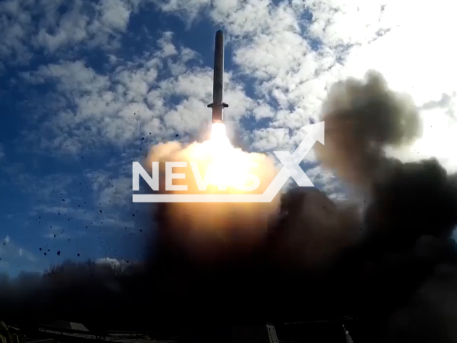 The destruction of Ukrainian military facilities by Russian high-precision air-based missiles in Ukraine.
Note: This picture is a screenshot from the video.
(Ministry of Defense of Russia/Newsflash)