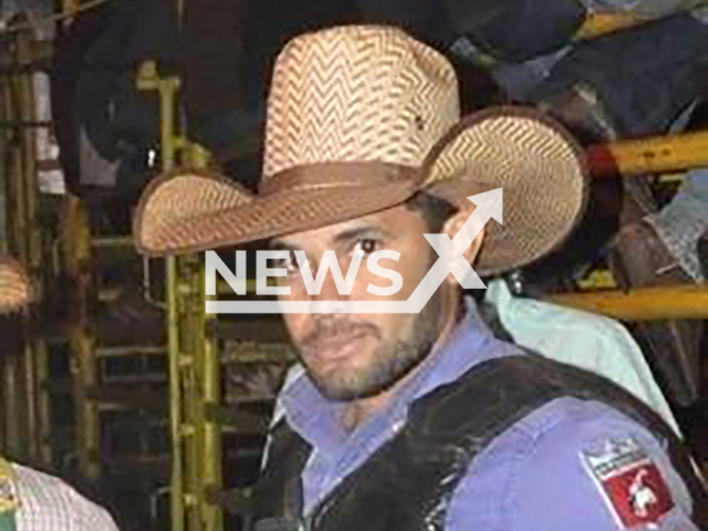 Fabiano Rocha, 35, poses in undated photo. He died after being trampled by bull at rodeo in Fatima do Sul, Brazil. Note: Private photo taken from social media. (Newsflash)