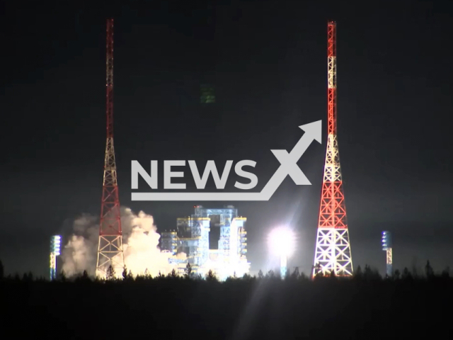 The Russian Aerospace Forces successfully launched the Angara-1.2 launch vehicle from the Plesetsk Cosmodrome in Russia on the 29th of April 2022. Note: Picture is a screenshot from a video (Ministry of Defense of Russia/Newsflash)