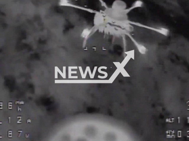 Russian UAV hit a Ukrainian attack hexacopter of the Baba Yaga type in the air, which was flying in the direction of our positions to drop mines on 14th July 2024.
Note: Picture is screenshot from a video. (Russian Ministry of Defence (MoD)/Clipzilla)