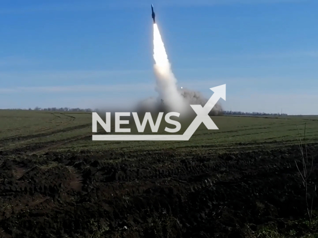 Russian soldiers taking down Ukrainian missiles in a devastating attack carried out with a Buk-M2 missile system in south Donetsk, Donetsk Oblast, Ukraine, July 16, 2024.
Note: Picture is screenshot from a video. (Russian Ministry of Defence (MoD)/Clipzilla)