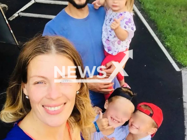 Photo shows raw foodists Svetlana Zhiteleva, 36, and her husband Denis Zhitelev, 35, with their children in Krasnoyarsk, Russia, undated. Parents were found guilty of failure to fulfill the responsibilities of raising a child, cruel treatment and abandonment that led to the death of their daughter, 2. Note: Private photo taken from local media. (Newsflash)