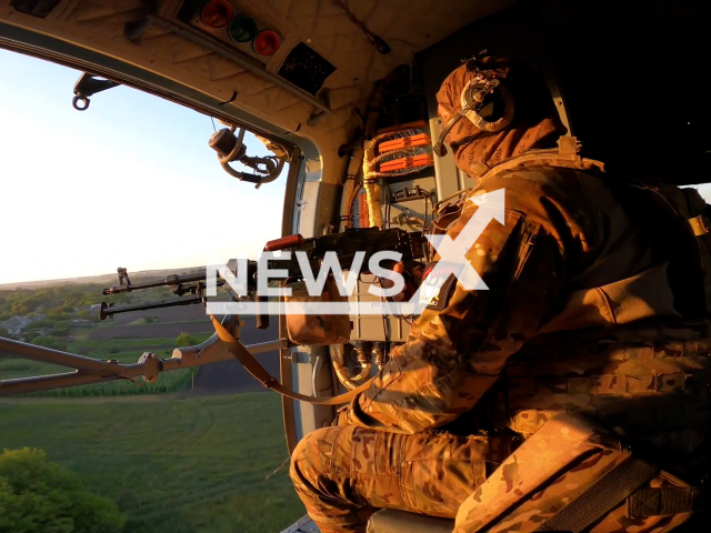 Specialists of Russia's search and rescue group (SRG) of the Aerospace Forces going to combat in Eastern Ukraine, July 21, 2024.
Note: Picture is screenshot from a video. (@mod_russia/Newsflash)