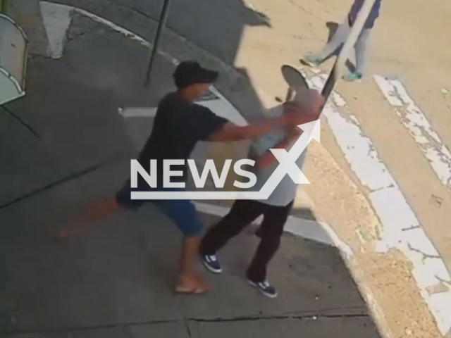 Man is ran over by bus right after stealing elderly man's phone in Sao Paulo, Brazil, Friday, July 19, 2024. The teen did not survive. Note: Picture is screenshot from a video (Newsflash)