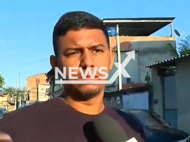 Rafael Queiroz speaks about the alleged robbery in undated footage. He said he dragged a man who tried to rob him out of fear for his family's safety. Note: Image is a screenshot from video. (Newsflash)