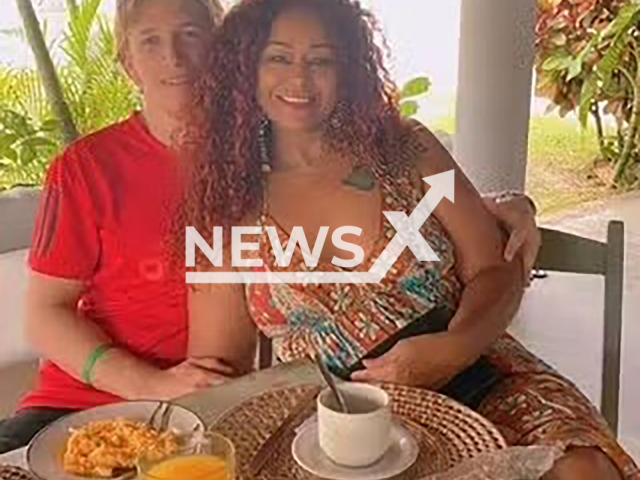 Mary Oliveira poses with Phill Gray in undated photo. She was killed during a robbery attempt in Caucaia, Brazil. Note: Private photo taken from local media. (Clara Thalia/Newsflash)