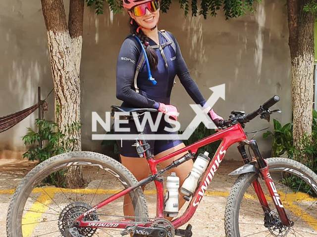 Jaiane Oliveira poses in undated photo. She died in an accident during a race in Baianopolis, Brazil. Note: Private photo taken from social media. (Newsflash)