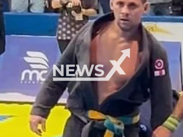 Picture shows Emanuel Adelino da Silva convicted in 2023 for the rape of a teenage student, undated. He was released by the courts to compete in Recife, Brazil. Note: Private photo taken from local media. (Newsflash)