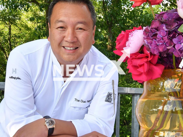 Star chef The Duc Ngo, 50, poses in undated photo. He banned strong perfumes in his restaurant in Berlin, Germany. Note: Private photo from social media. (@the_duc_ngo/Newsflash)