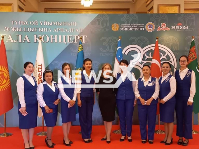 Photo shows female workers of Abay Kazakh State Academic Opera and Ballet Theater in Almaty, Kazakhstan, undated. They were fired allegedly for not model appearance. Note: Picture is private used in local media. (Newsflash)