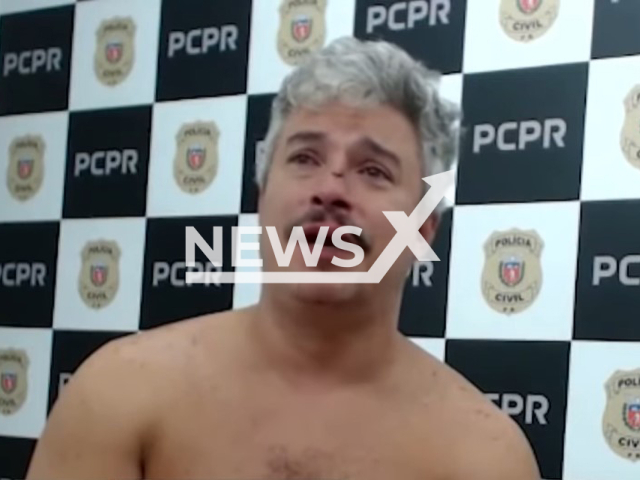 Federal police officer Ronaldo Massuia Silva who was shooting customers at a gas station in Curitiba, Brazil in May 2022.
Note: Photo is a screenshot from a video(Newsflash).