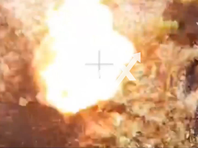 Image shows the FPV drone attack, undated photo. It took place in Siversk, Bakhmut Raion, Donetsk Oblast, Ukraine, August 6, 2024. Note: Photo is a screenshot from a video. (Clizpilla)