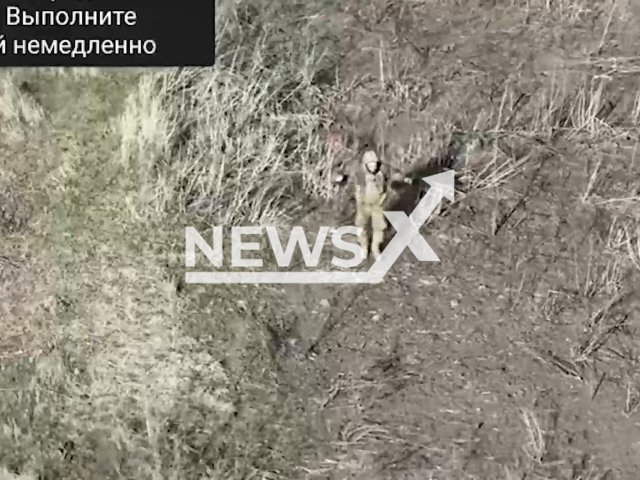 Image shows the Ukrainian soldier, undated photo. He surrendered following a battle in Verbove, Polohy Raion, Zaporizhzhia Oblast, Ukraine, August 6, 2024. Note: Photo is a screenshot from a video. (Clipzilla)