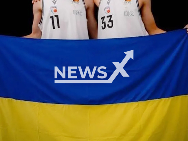 Artem Kozachenko, 18, and Volodymyr Yermakov, 17, pose in undated photo. They were stabbed to death in Essen, Germany. Note: Private photo from local media. (Basketball Federation Kyiv/Newsflash)