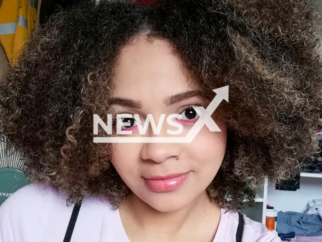 Yaileth Rivadeneira poses in undated photo. She suffered fractures when using a slide in Cali, Colombia. Note: Private photo taken from social media. (@yailethrivadeneira/Newsflash)