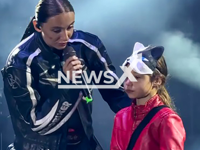 Image shows Russian singer Maria Nikolaevna Boyko, 27, also known as Mia Boyka, and the girl called Mariana, undated photo. The singer was accused of publicly insulting the child. Note: Photo is a screenshot from a video. (Newsflash)