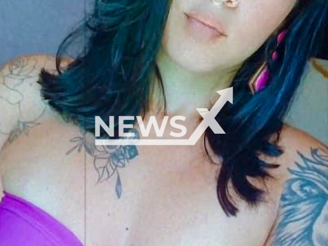 Naiany Gonandy, 32, died after she was shot at home when her mother dropped her handbag with a loaded gun inside, in Vila Velha, Brazil,  on 3rd May. 
Note: Private photo.  (Newsflash)