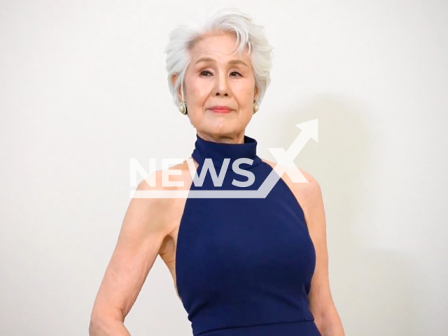 Picture shows Choi Soon-hwa, 80, undated. She is Miss Universe contestant. Note: Image is a screenshot from news media video. (Newsflash)