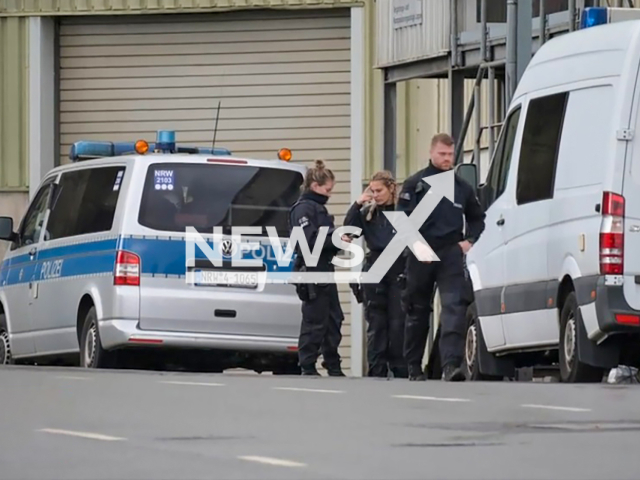 Image shows police searching for the baby's dead body at a garbage site in Lindlar, North Rhine-Westphalia State, Germany, undated photo. The child's 41-year-old mum was arrested and is currently under investigation. Note: Photo is a screenshot from a video. (Newsflash)