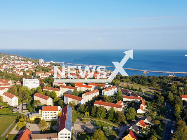 Image shows the resort town of Sassnitz, Ruegen Island, Germany, undated photo. A petrol pump mixed gasoline and diesel. Note: Photo is a screenshot from a video. (NX/NF)