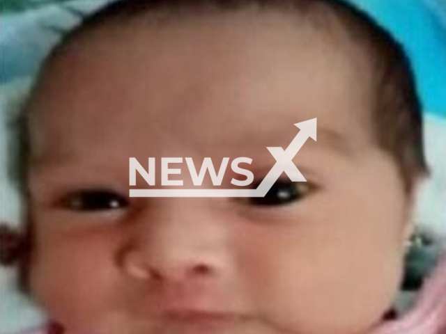 Alison Guadalupe Ayala Leal, 44-days old, who was stolen from a home in Sonora in May 2022. Note: Government photo(@FiscaliaGeneralSonora/Newsflash).