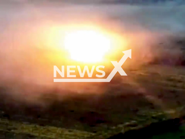 The paratroopers showed Javelin's lightning work on the Russian tank in May 2022. Note: This picture is a screenshot from the video (@dshv25opdbr/Newsflash).