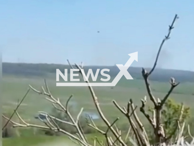 Javelin blew up the Russian tank in May 2022. Note: Picture is a screenshot from a video (@UkrainianLandForces/Newsflash)