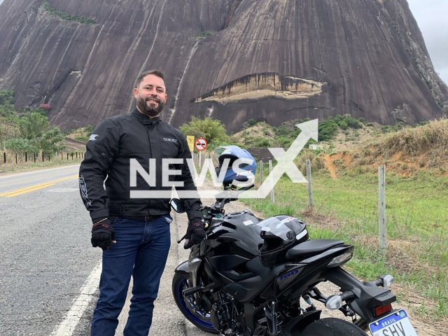 Ulisses Eliziario Junior, 44, poses in undated photo. He died in a crash on a road between Pote and Teofilo Otoni, Brazil. Note: Private photo taken from social media. (NF/newsX)