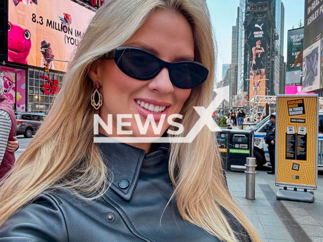 Eduarda Jochims poses in undated photo. She received divorce request at Louis Vuitton store in New York. Note: Private photo taken from social media. (@dudajochims/NF/newsX)