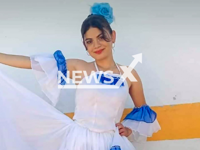 Liyen Cubides poses in undated photo. She was murdered by her stepfather in Landazuri, Santander in Colombia. Note: Private photo taken from local media. (NF/newsX)