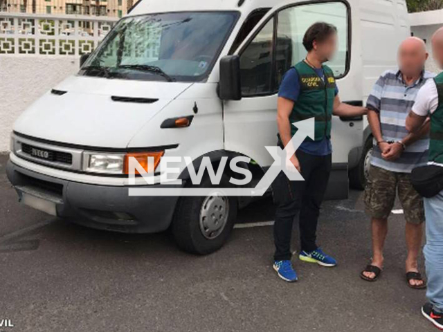 Carlo Alberto, a 73-year-old Italian citizen was arrested a for a violent robbery on a jewellery store in Switzerland in Arona, Spain, in July, 2017. Note: Police photo. (Guardia Civil/Newsflash)