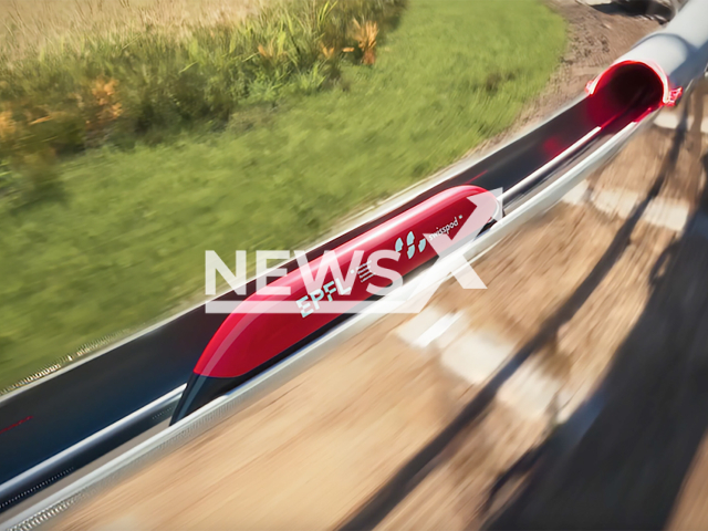 Image shows the longest hyperloop trial, undated photo. It completed the full-scale equivalent of a 141.6 kilometre hyperloop journey (11.8 kilometres in reduced scale), and top speeds of up to 488.2 kilometres per hour (40.7 kilometres per hour in reduced scale) within a controlled low-pressure environment. Note: Licensed content. (Swisspod/NF/newsX)