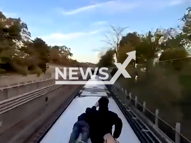 Image shows the subway surfers, undated photo. They got injured while riding on top of a train in Vienna, Austria. Note: Photo is a screenshot from a video. (NF/newsX)