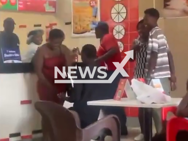 Image shows a man getting dumped, undated photo. It happened while he was proposing to his girlfriend in Masvingo, Zimbabwe. Note: Photo is a screenshot from a video. (NF/newsX)