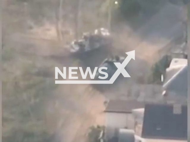 The tankmen of the 30th Specialized Brigade fired a direct hit at the position of the Russian soldiers in May 2022.
Note: This picture is a screenshot from the video.
(@30brigade/Newsflash)