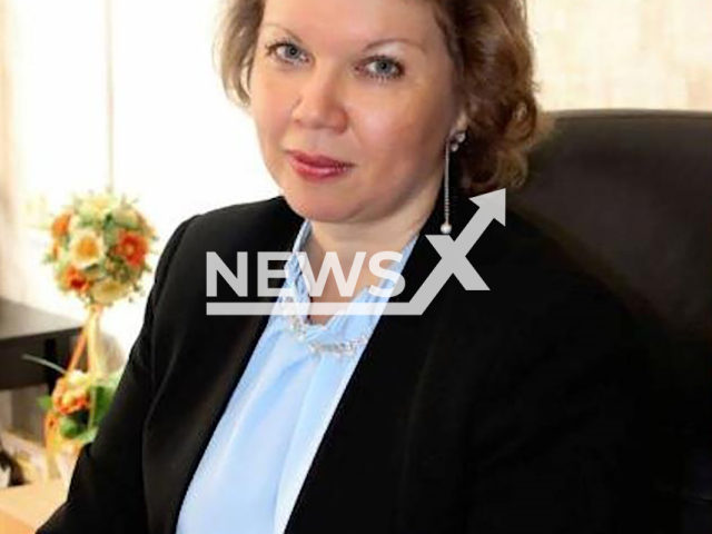 Photo shows school principal Elena Matrosova from Lobnya, Moscow Oblast, Russia, undated. She dragged teacher Anna Voronkova by hair cause she did not want to work overtime without pay. Note: Private photo taken from local media. (NF/newsX)