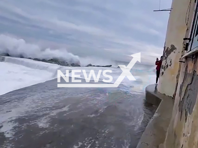 Image shows the tourist, undated photo. She almost drowned while trying to take a selfie in Camogli, Italy. Note: Photo is a screenshot from a video. (NF/newsX)